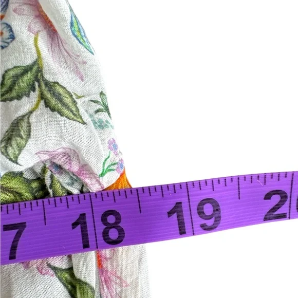 FARM RIO Sweet Bloom Bouquet Off-White Mini Dress, Size M. - Picture 9 of 10